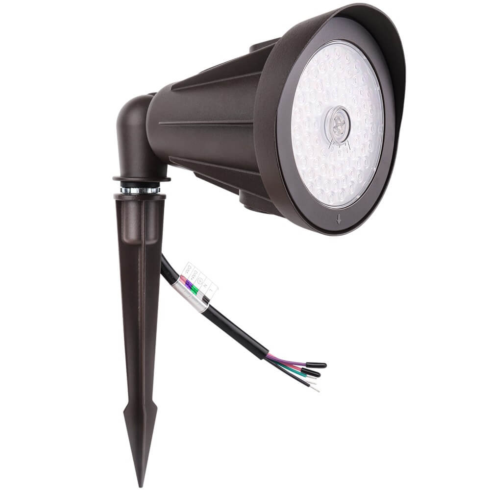 25W LED Outdoor Bullet Flood Light fixture with spike