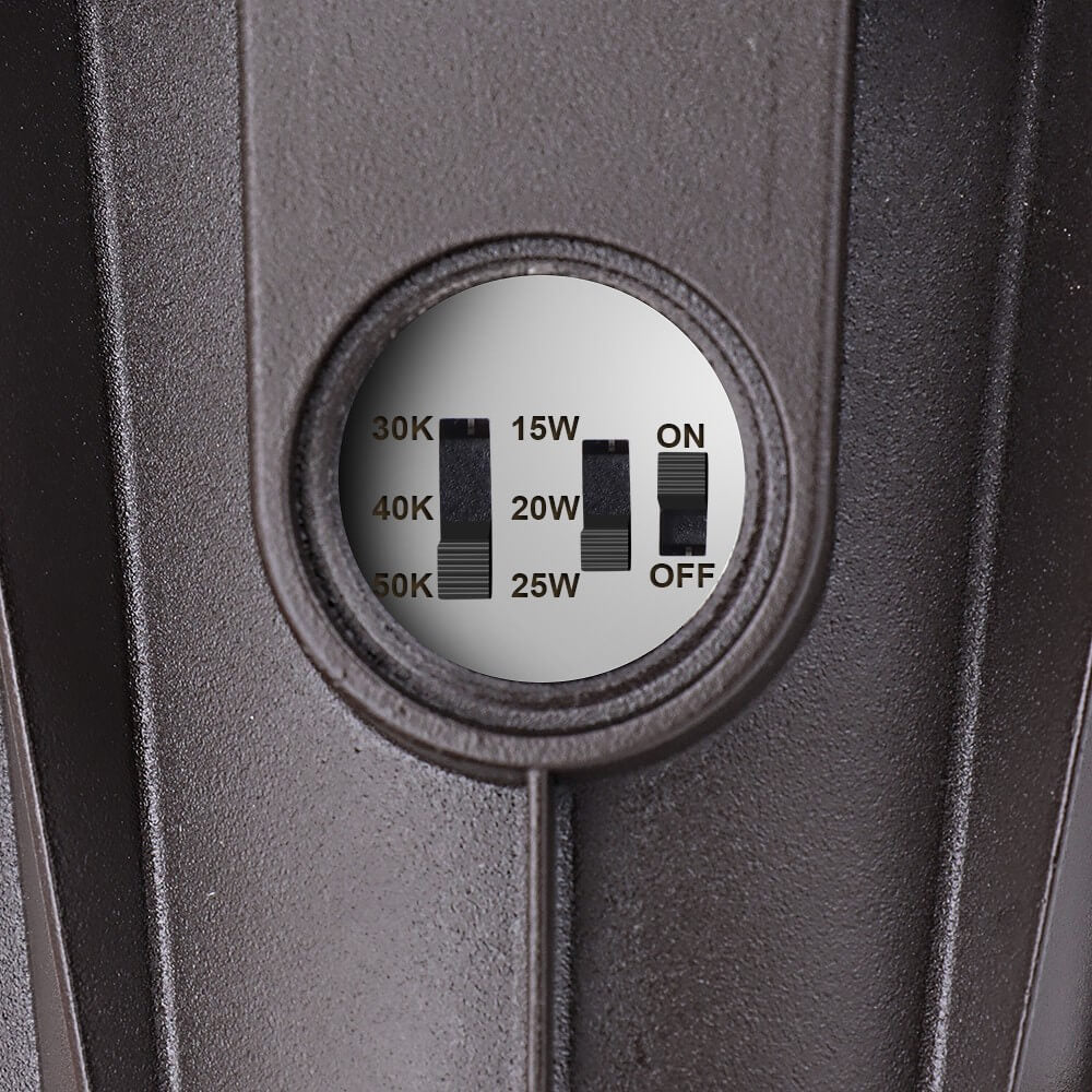 Control panel with power output indicator of 25W LED Outdoor Bullet Flood Light fixture