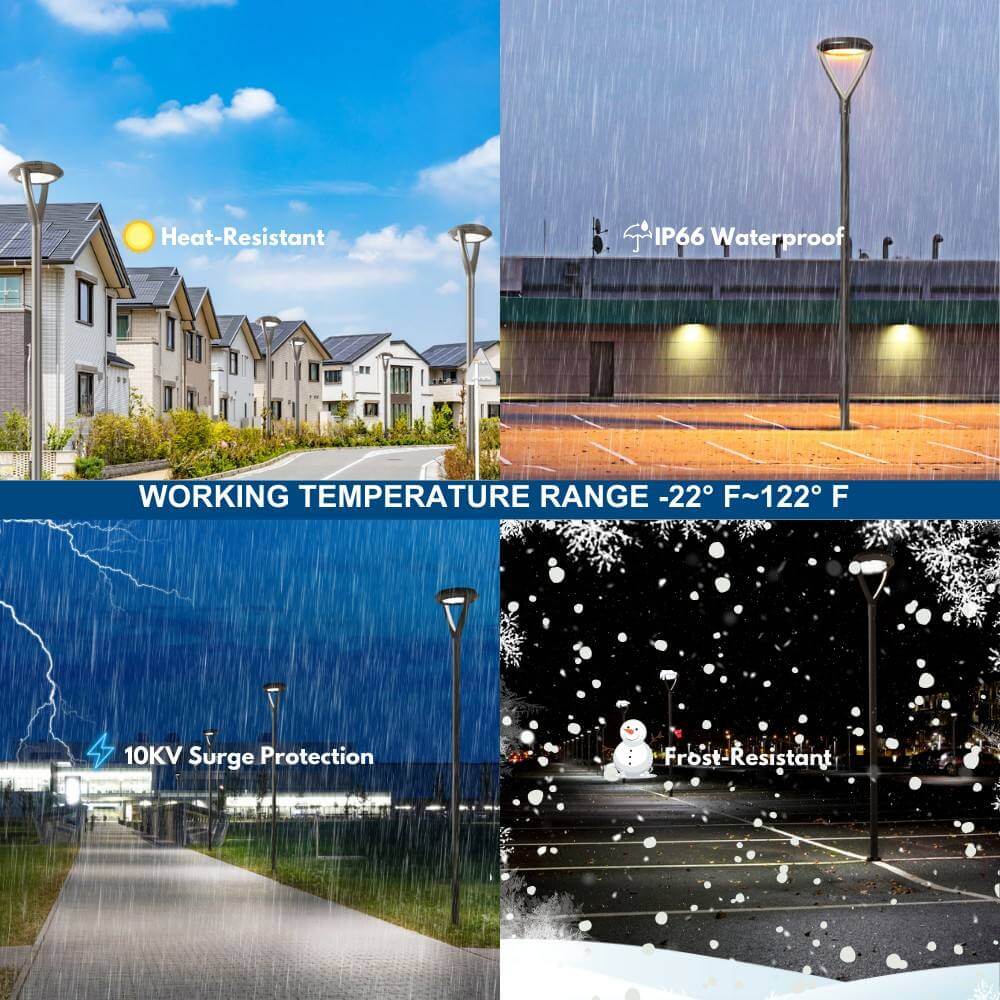 Heavy duty design Konlite LED Post Top Light