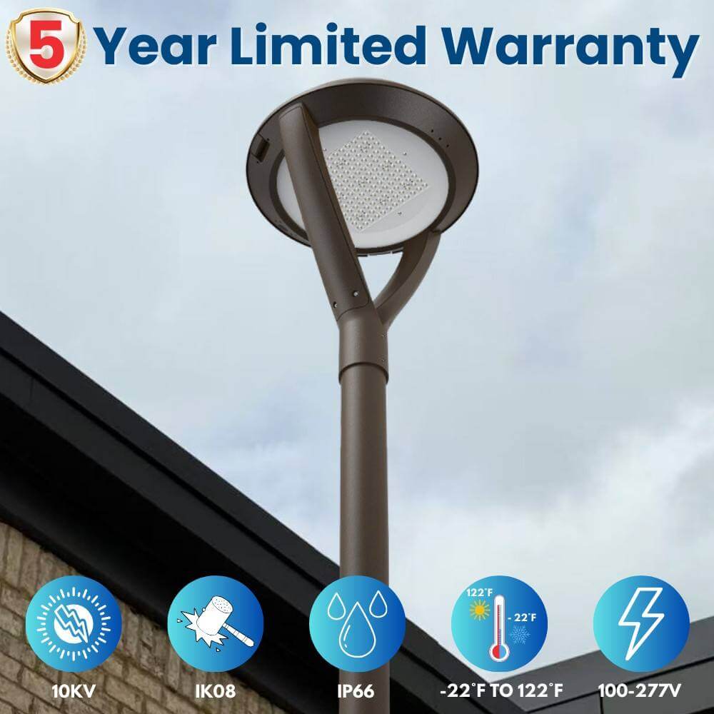 Konlite LED Post Top Light witha 5 years warranty