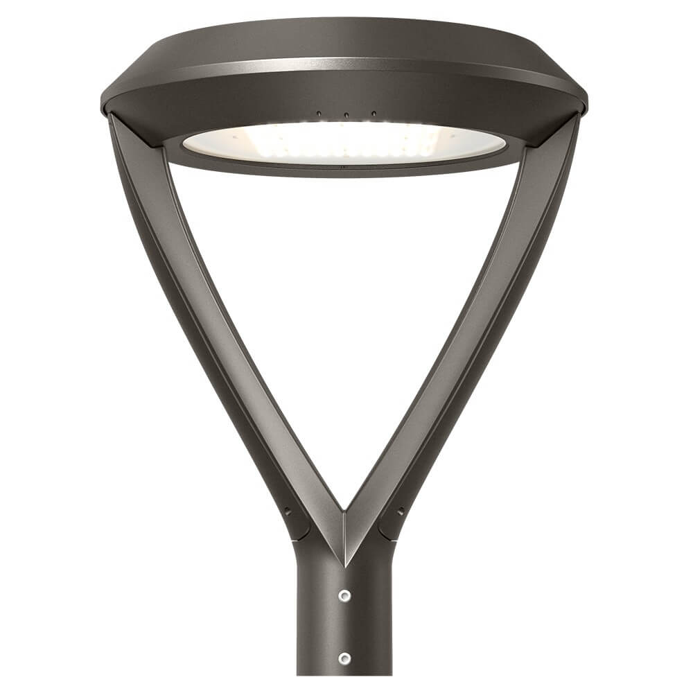 Konlite LED Post Top Light with Double Arm Mount