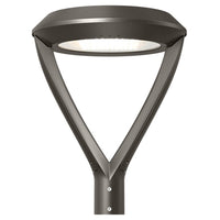 Konlite LED Post Top Light with Double Arm Mount