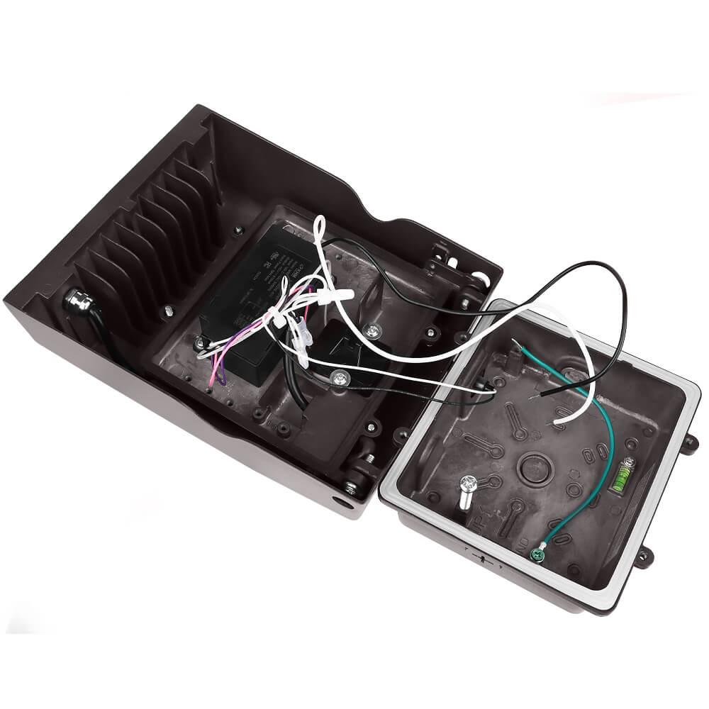 Inside view of a Konlite LED Slim Wall Pack Light