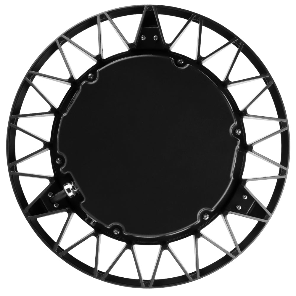 Top view of a Konlite Black outdoor Postop light fixture
