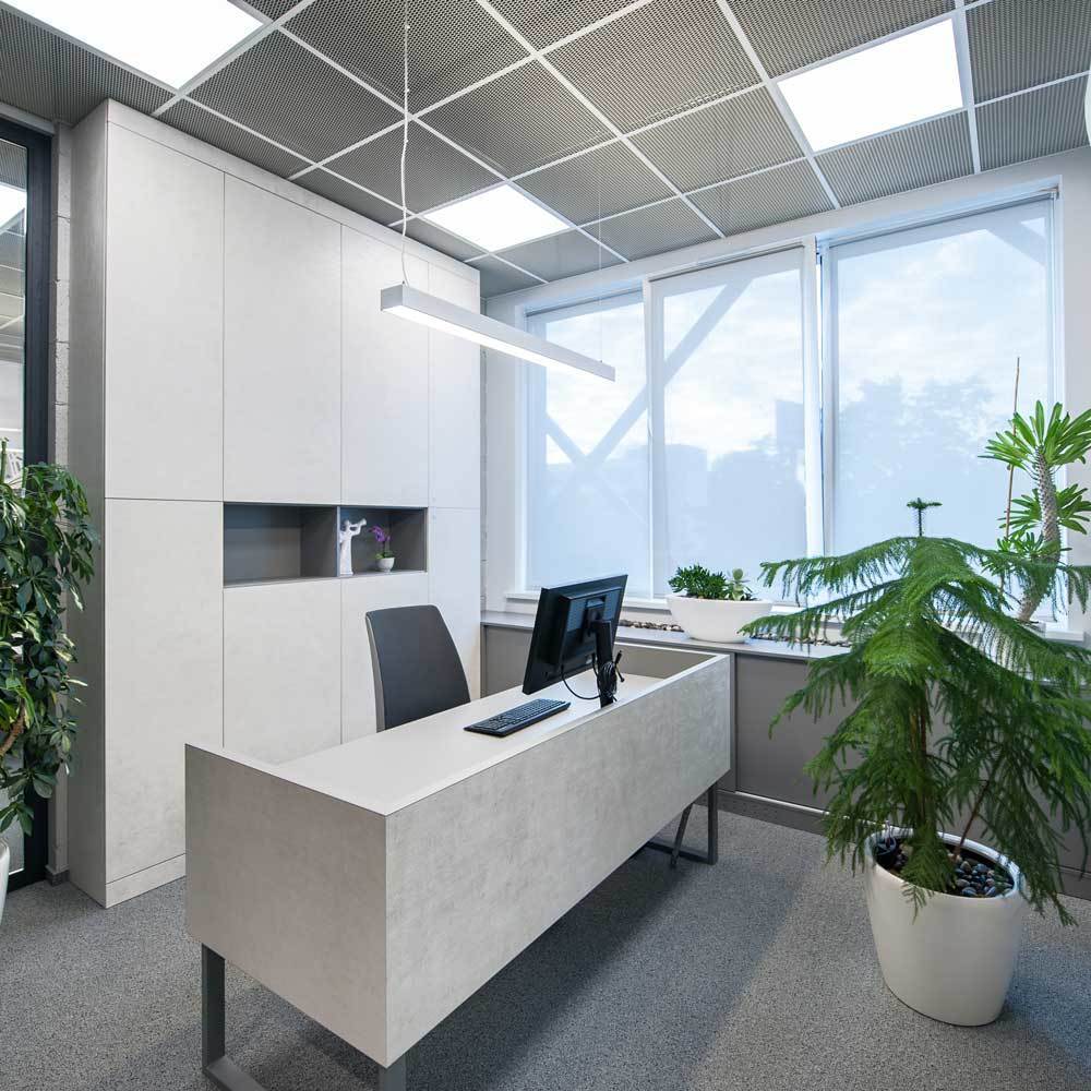 2x2 Panel Lights In Office Ceiling