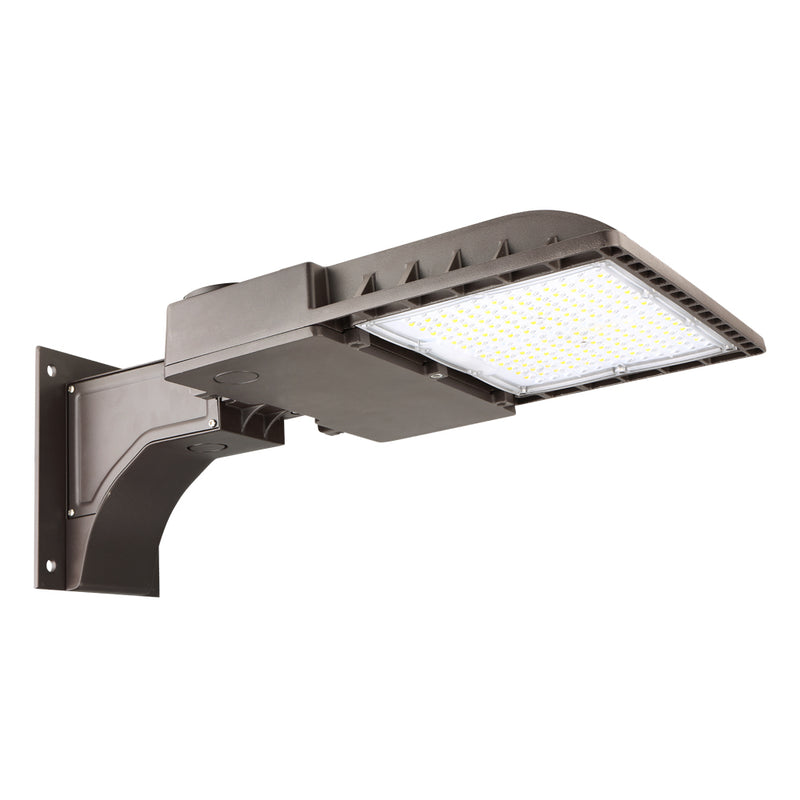 led area light wall mount and type v lens