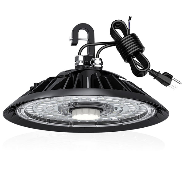 200W Black LED UFO highbay with G Hook and monthion sensor