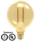 LED One Distribution G30 LED Filament Bulb with E26 Medium Base -5W - 120V - 400 lumens - 2200K - Dimmable