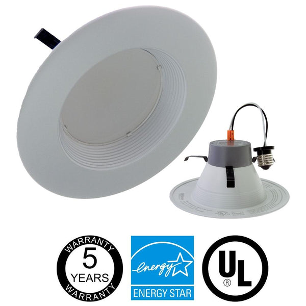 LED One Distribution - 5-6" LED Recessed Downlight - 10W - 120V - 870 lumens - 3000K - Dimmable