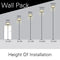 Konlite LED Wall Pack Light With Photocell - 100W height of installation