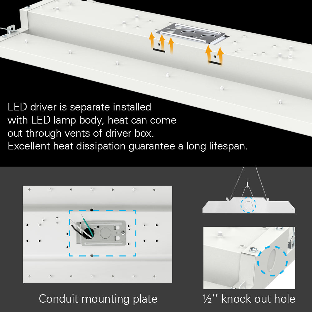 konlite LED Linear highbay mounting details