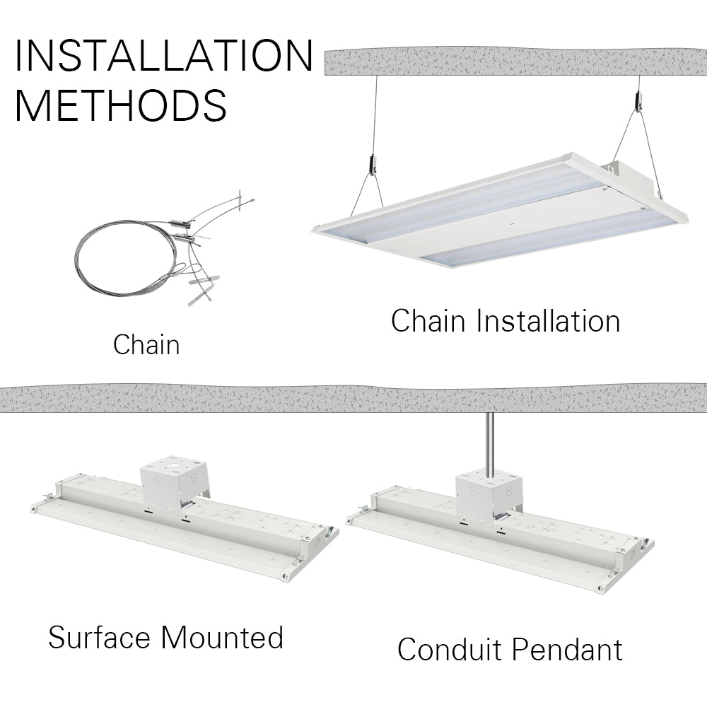 Konlite Linear LED Highbay Light installations