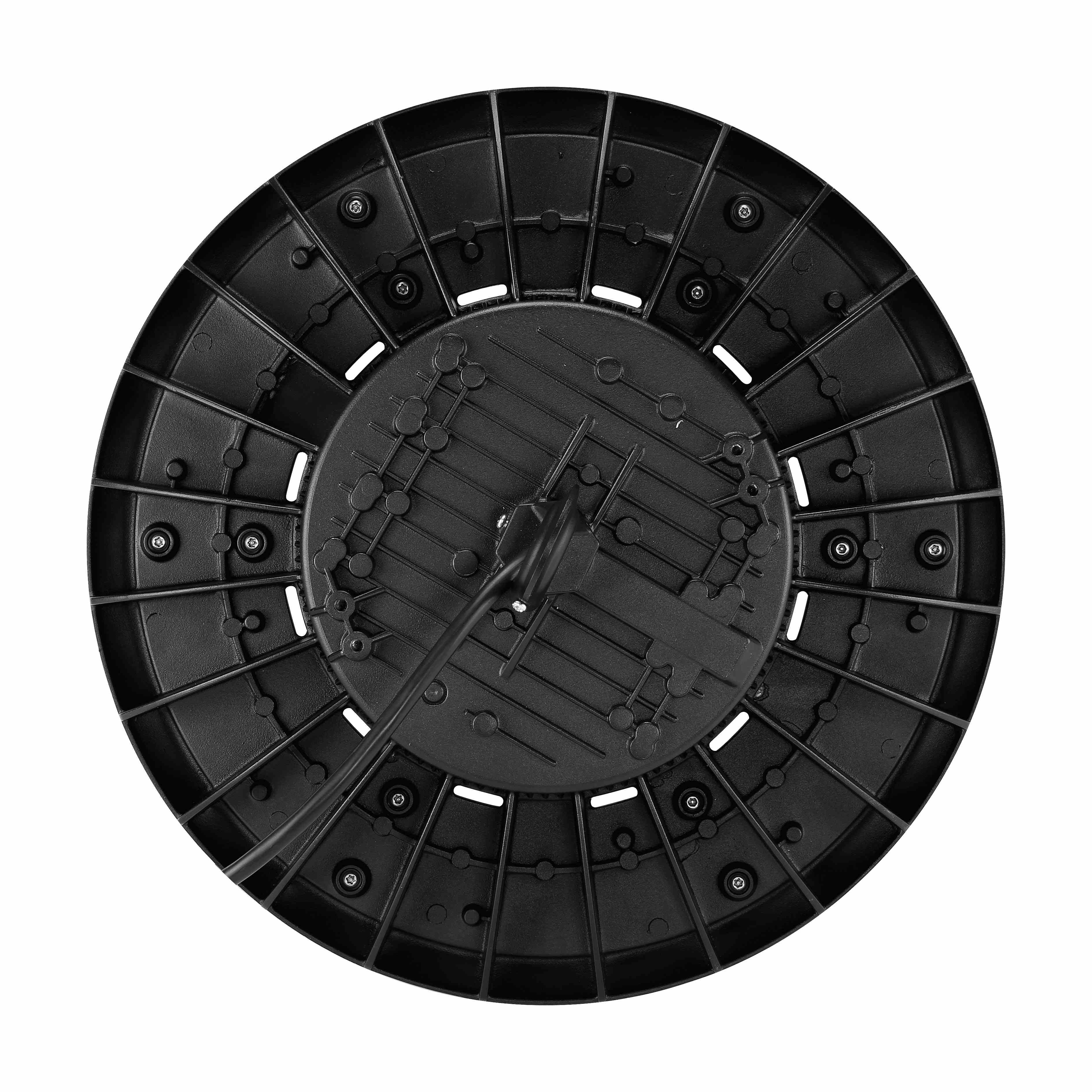 Konlite Round UFO Highbay -180W - 24500 Lumens - 5000K Daylight White - Frost Diffuser - 600W Equal -120-277V