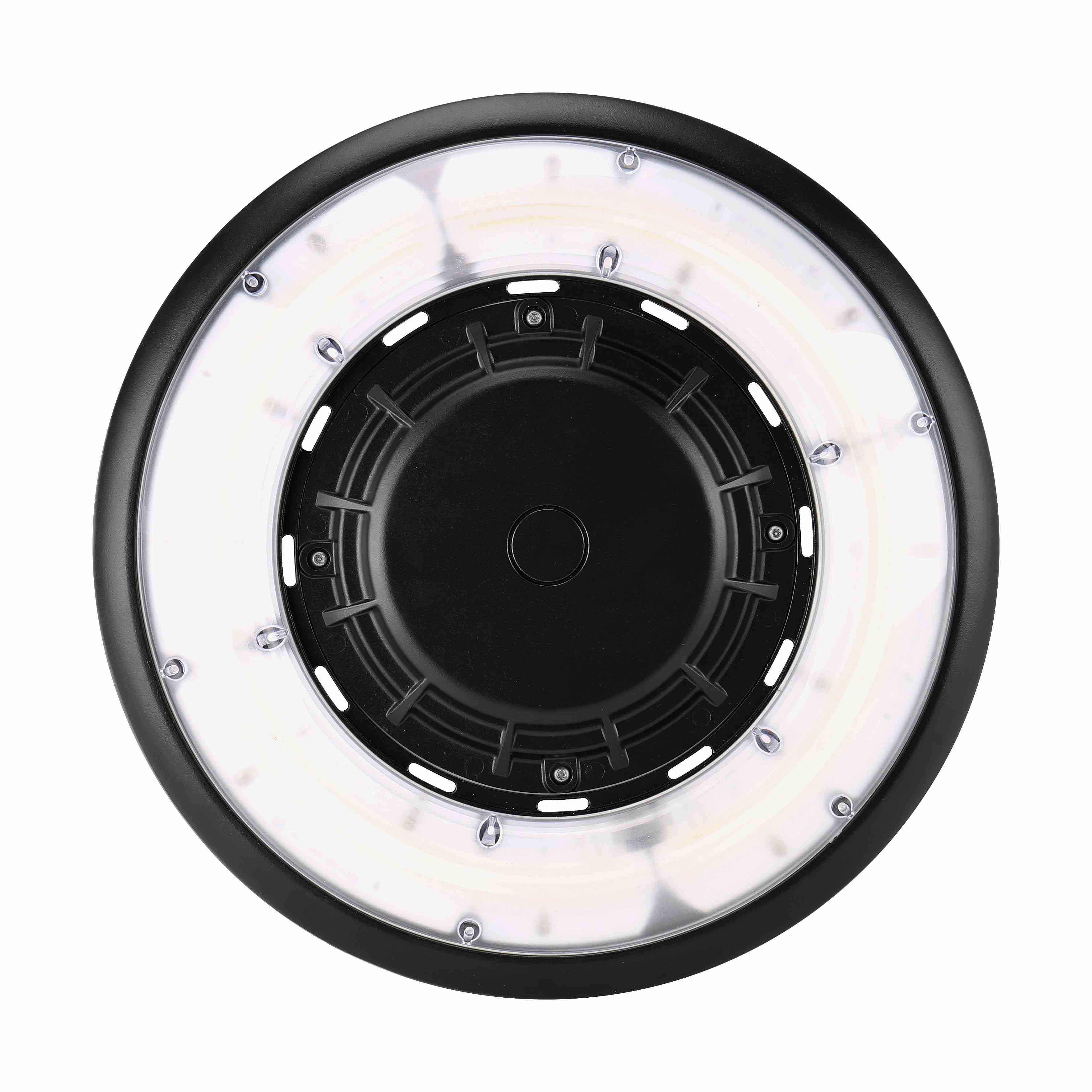 Konlite Round UFO Highbay -180W - 24500 Lumens - 5000K Daylight White - Frost Diffuser - 600W Equal -120-277V