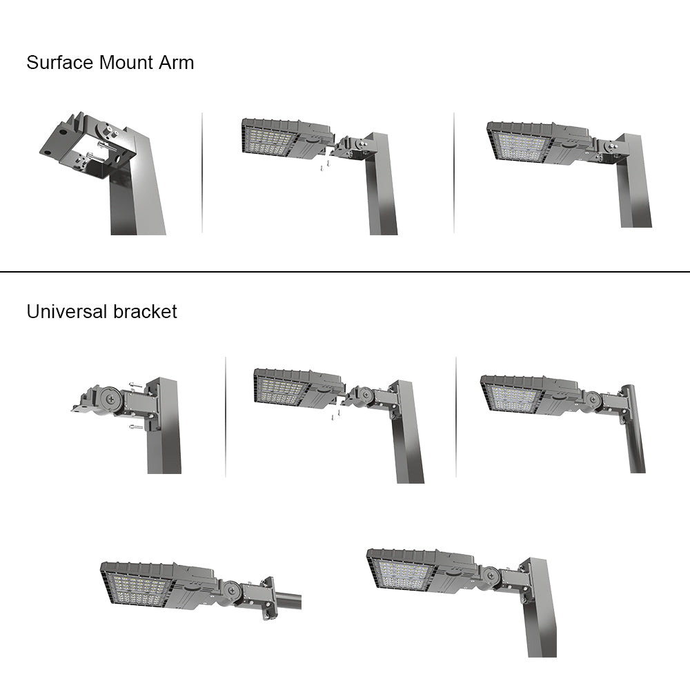 LED Area Light with Surface Mount or universal bracket