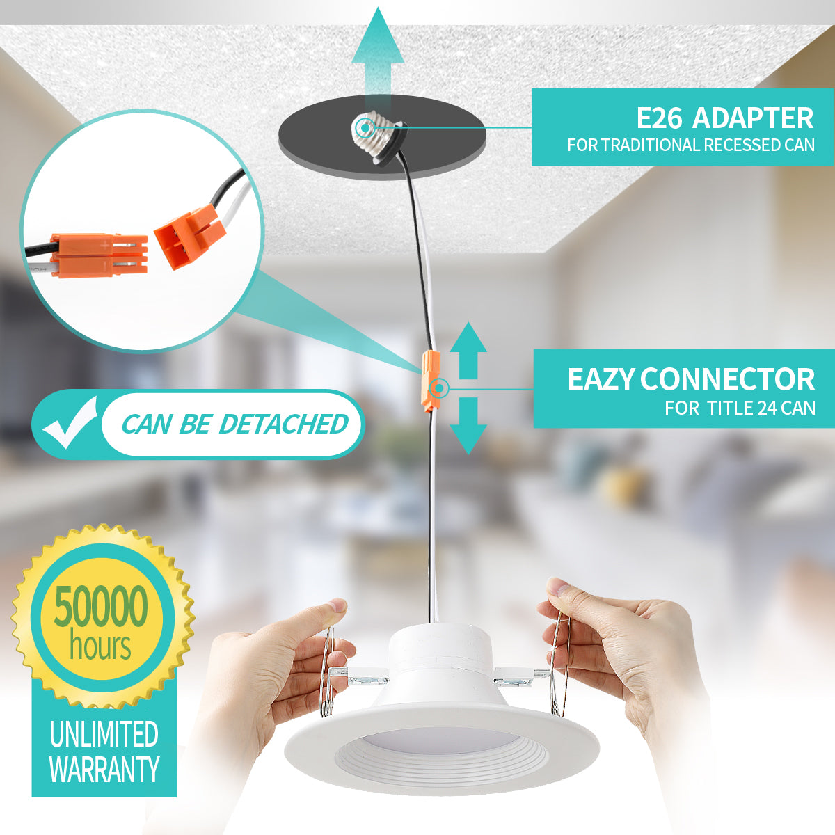 E26 adapter easy connector