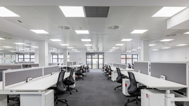 Konlite LED Panel Lights in an office space