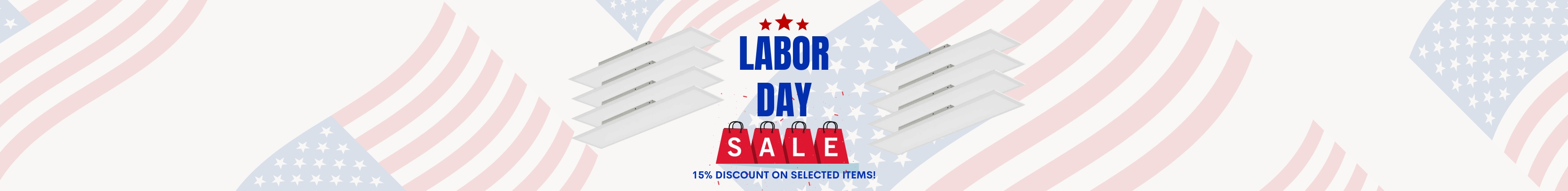 Labor Day Sale - 15% off on selected LED panel lights
