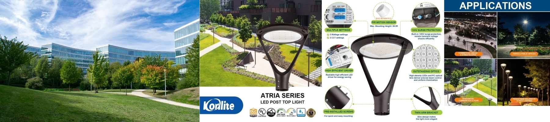 LED Post Top Lights
