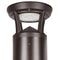 Dark brown 4ft Konlite LED Bollard Light head
