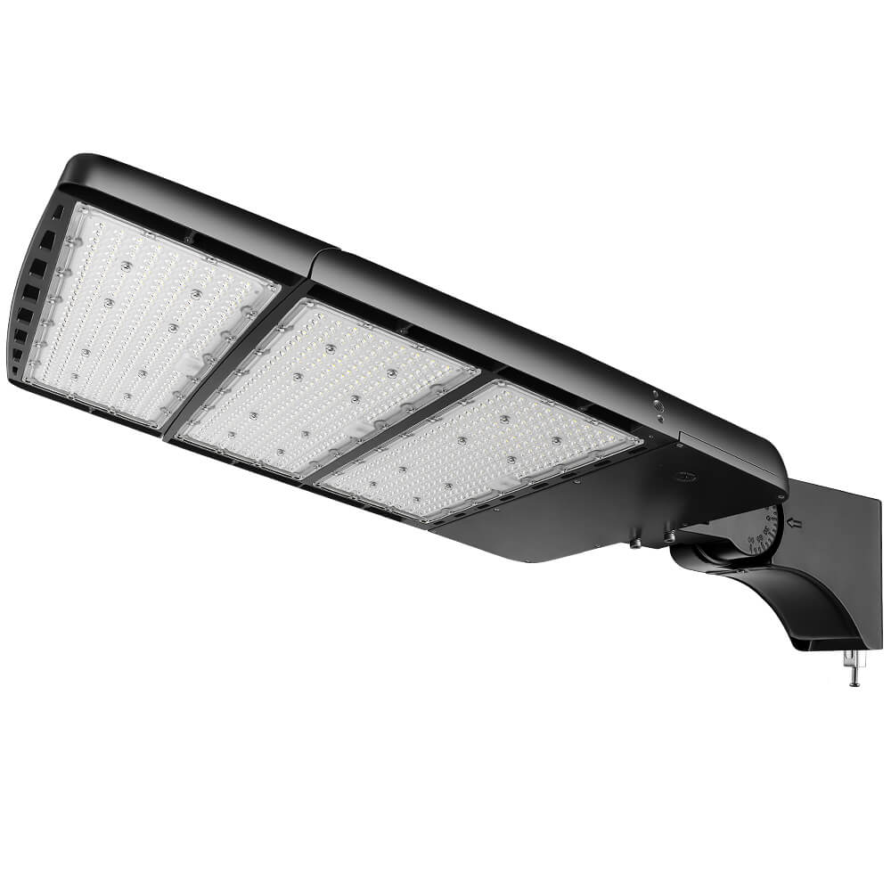 Konlite Spica 600W Black LED Sports Light - Tennis Court Light with extrusion Mount