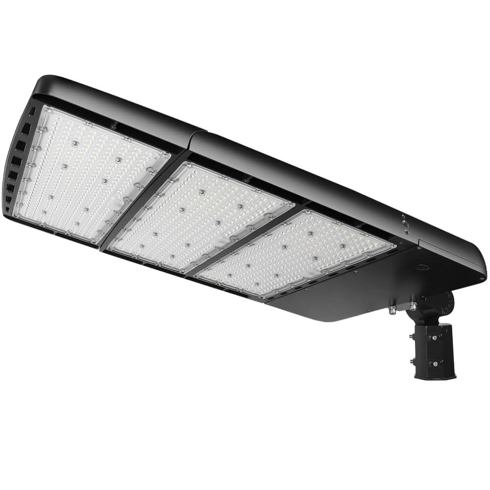 Konlite Spica 600W Black LED Sports Light - Tennis Court Light with Slip Fitter Mount