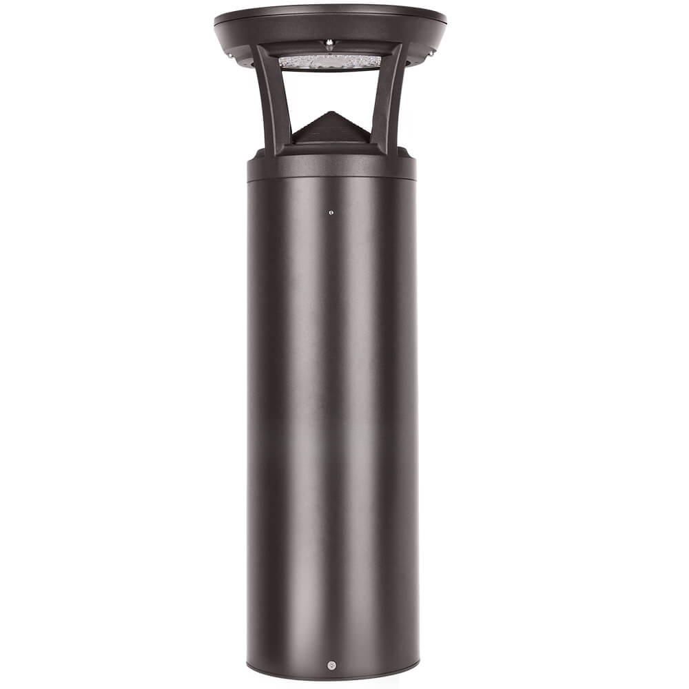 2ft Cylindrical outdoor light fixture on a white background