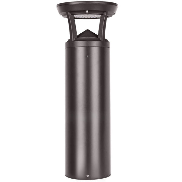 2ft Cylindrical outdoor light fixture on a white background