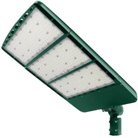 Konlite Spica 600W Hunter Green LED Tennis court light with slipfitter arm