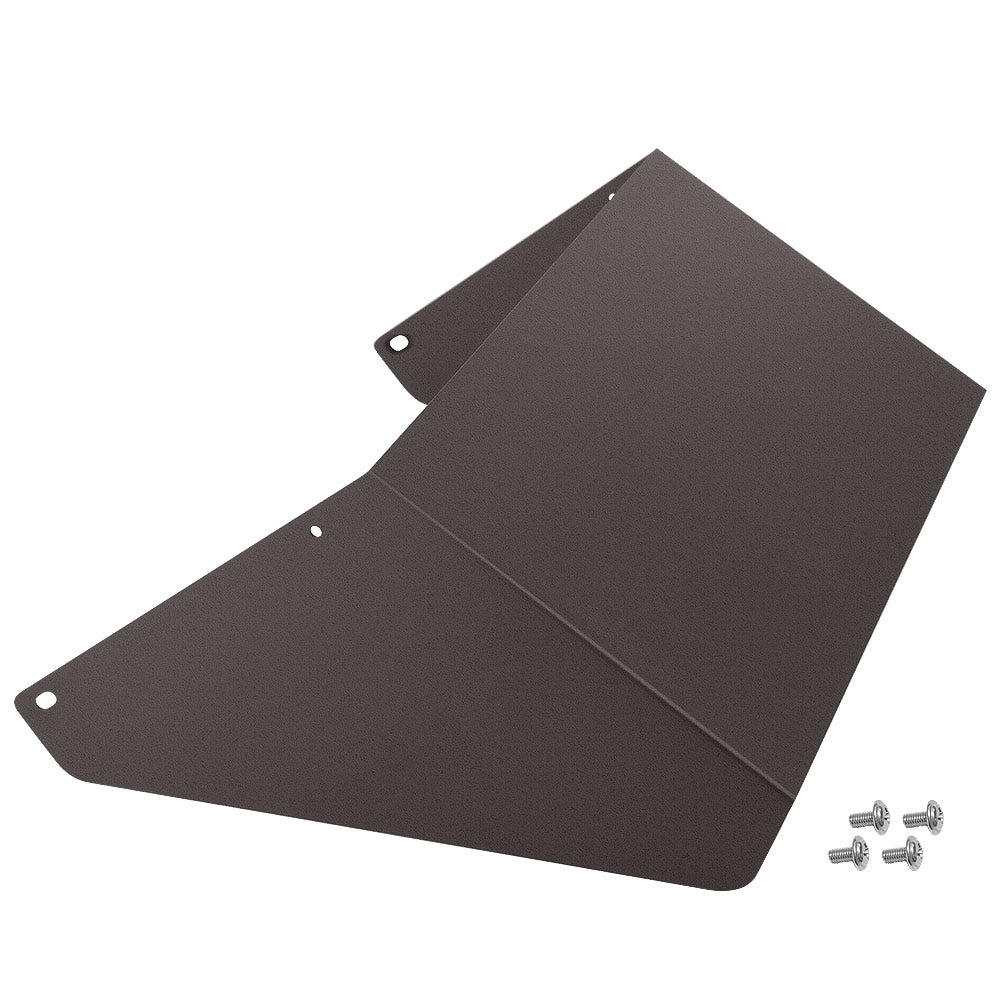 Full cutoff shield for Konlite WM7 wall pack with screws.