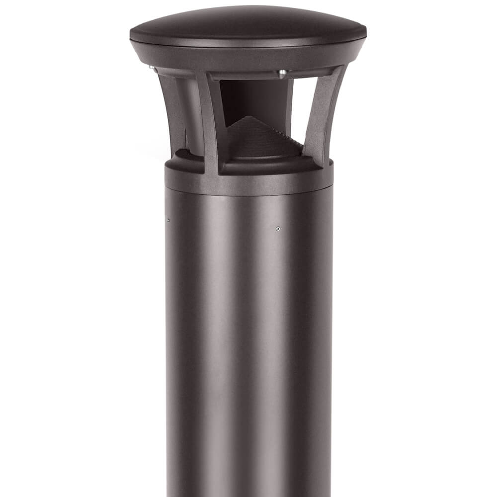 180 Degree Glare Shield on a Konlite KXBL LED Bollard Head 