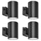 Button View of Konlite 6 inch LED Cylinder Up and Down Wall Light - 4 pack