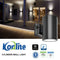 Black Konlite 6 inch LED Cylinder Up and Down Wall Light fixture 