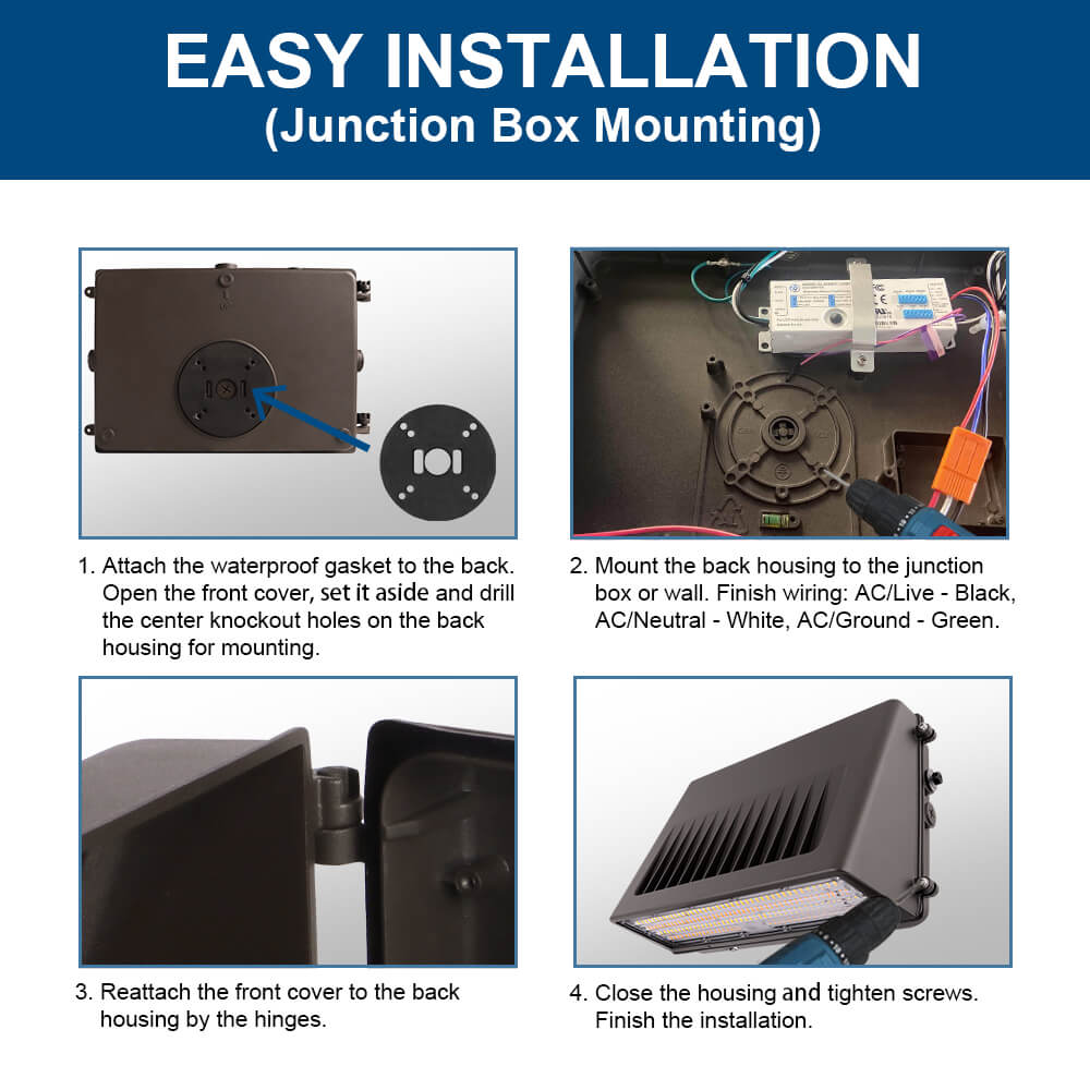  Full Cut off Wall Pack installation Guide