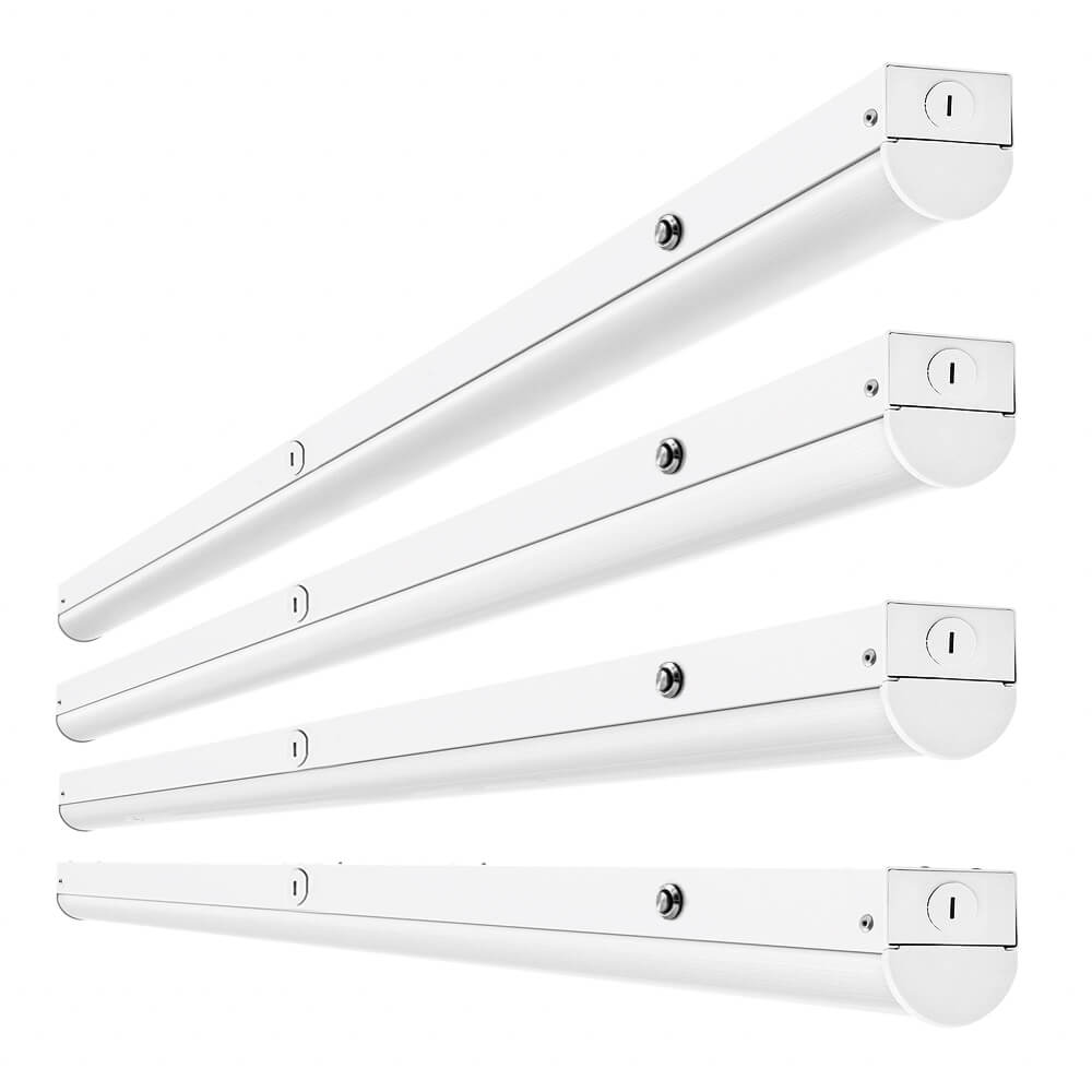 8 Ft LED Strip Light Fixtures With 8W Emergency Battery