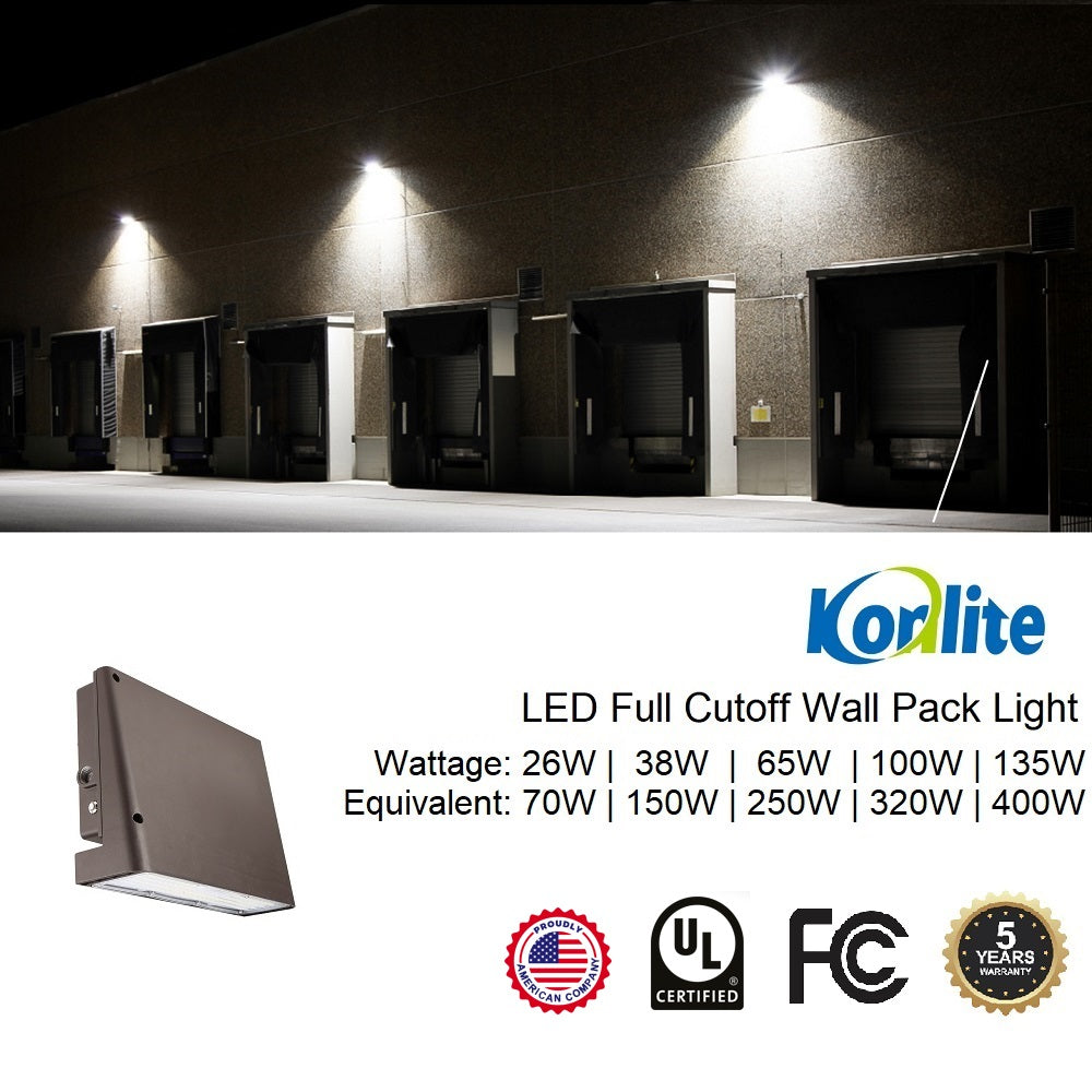 5-year warranty american company full cutoff wall pack