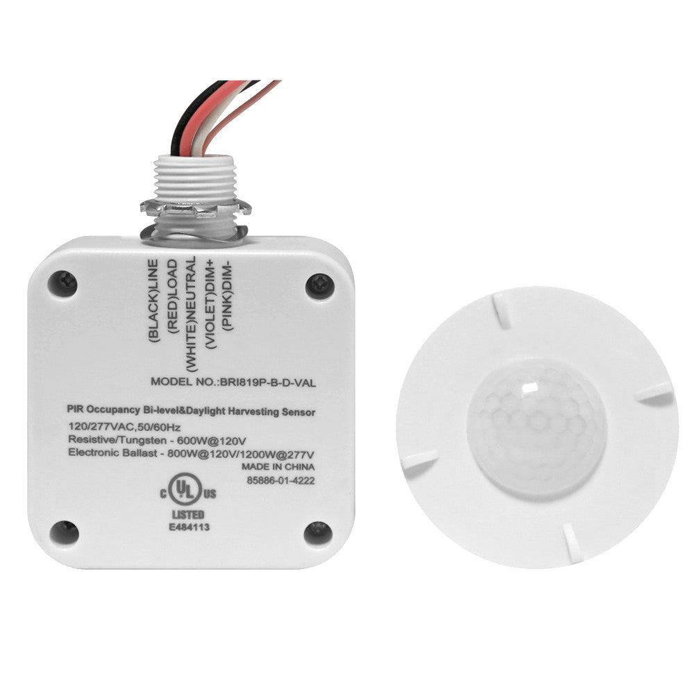 back of High bay Motion Sensor