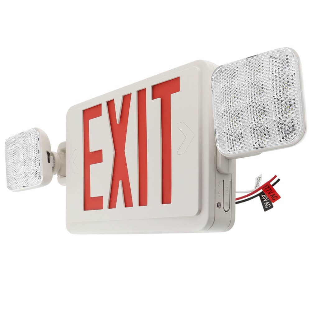 Led Exit Sign Product LED Exit Sign with Combo | Red or Green Letter Selectable | 3.5W | 120 ...