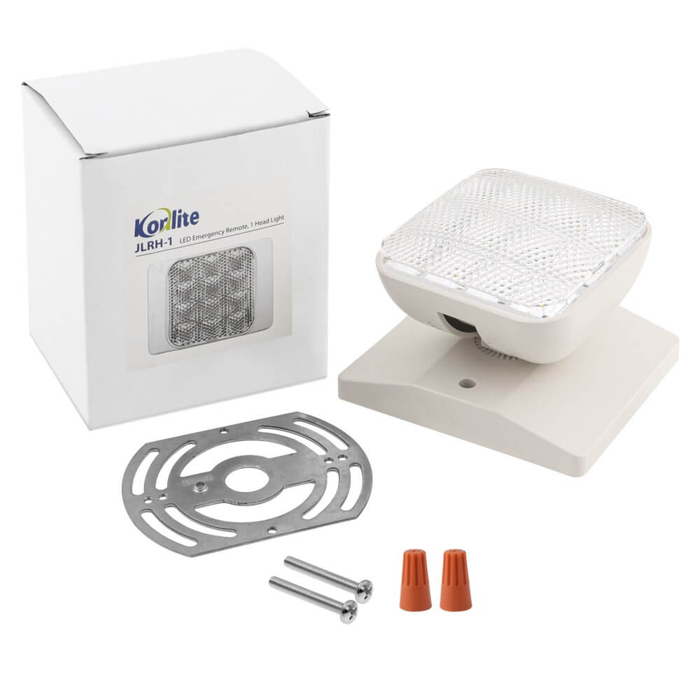 LED Emergency Light Single Remote Head with mounting kits
