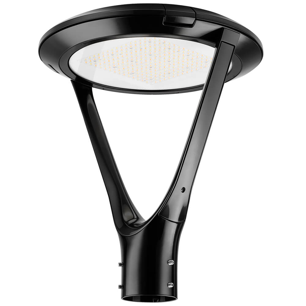 Architectural design of Konlite Atria LED Black Post Top Light