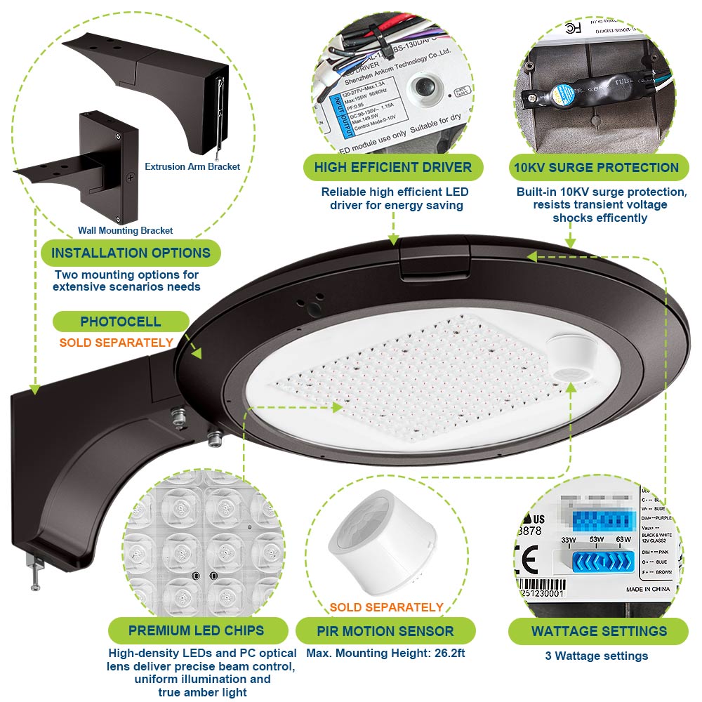Highlighted features of Konlite Atria Turtle Friendly Amber LED Light