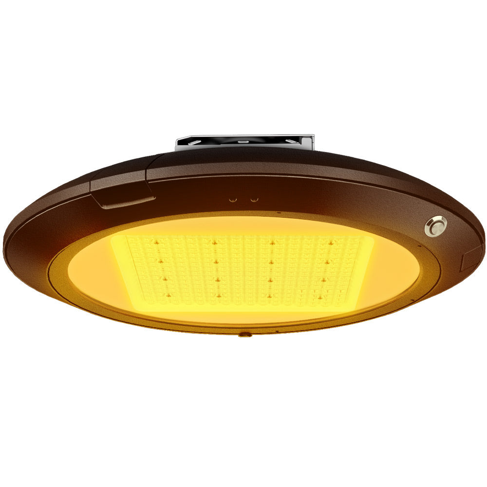 63W Konlite Atria Premium Amber LED Canopy Light with ebb pre-installed