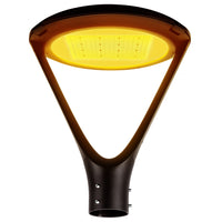 Konlite Atria Turtle Friendly Post Top Light emitting true amber color light