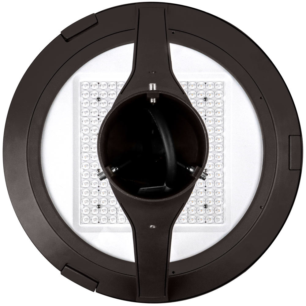 Button View of a 63W Konlite Atria LED Post Top Light