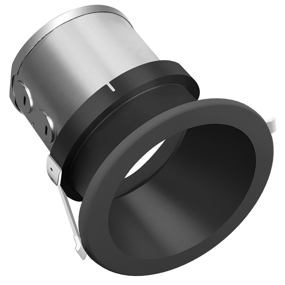 Konlite recessed down light with 4in black trim