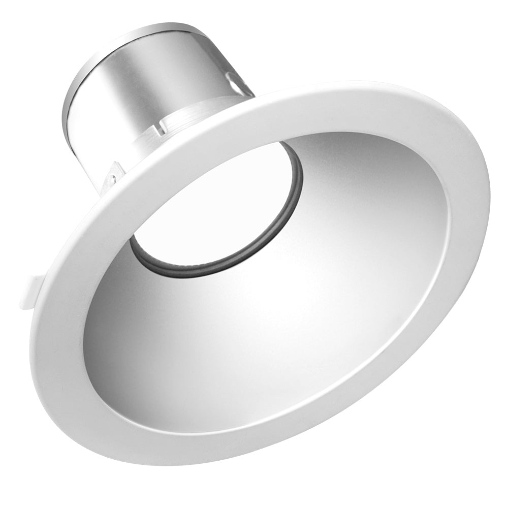 Konlite recessed down light with 8" white Trim