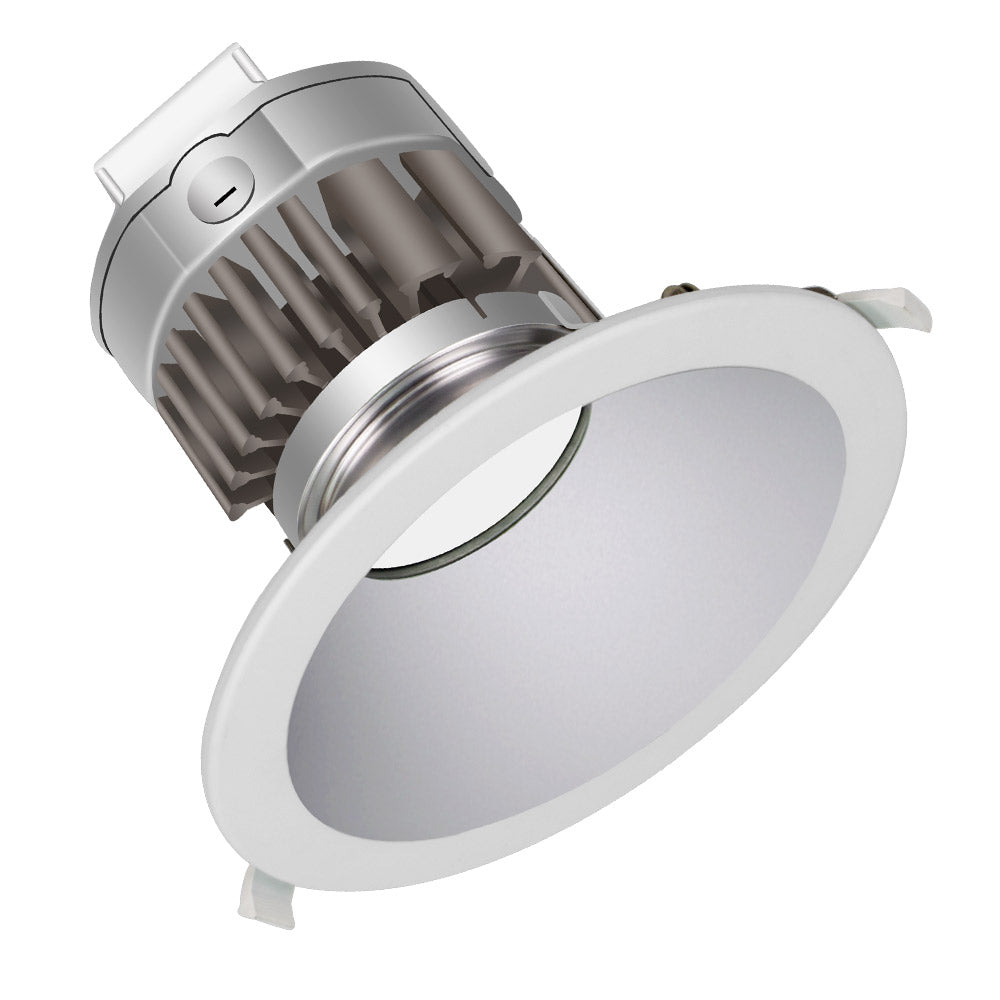 Konlite 60W recessed down light with 6" white Trim