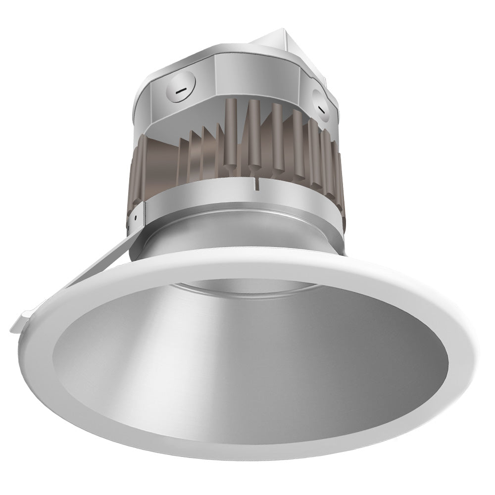 Konlite 60W recessed down light with 8" white Trim