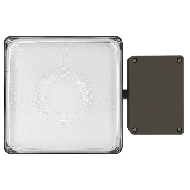 Bottom view of Konlite LED Canopy Light with emergency battery backup