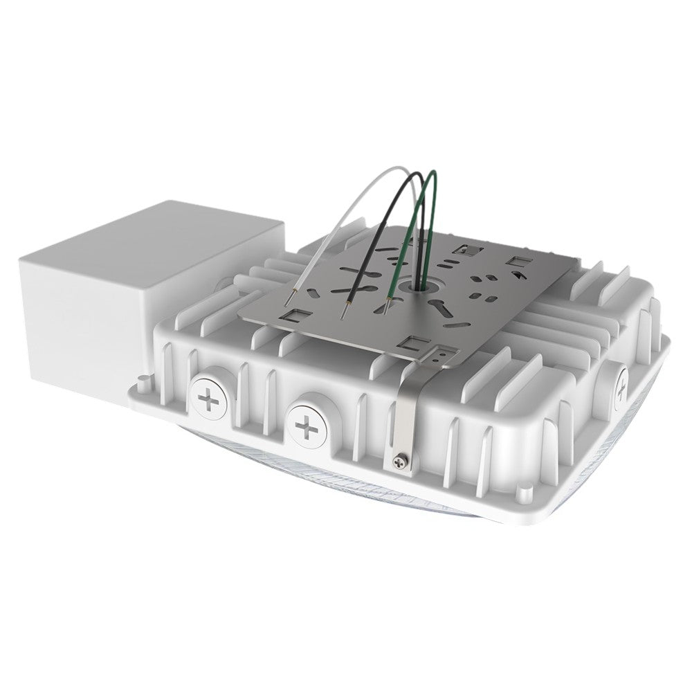 Back view of Konlite LED Canopy Light with emergency battery